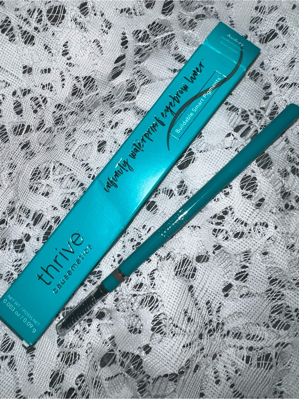Thrive Infinity Waterproof Eyebrow Liner Retractable ~ Audrey Medium Brown NIB